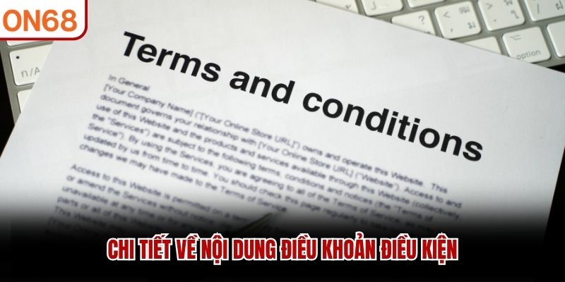 Chi tiết về nội dung điều khoản điều kiện