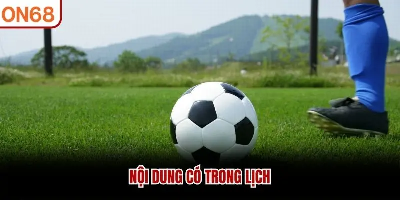Nội dung có trong lịch